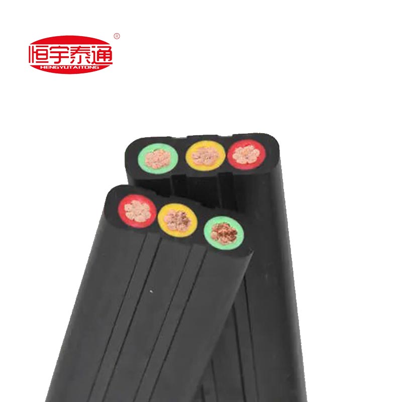 Cabo plano com bainha de borracha especial